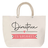Sac Fête des Mères Mamie Famille Idée Cadeau anniversaire Noël Travail Boulot Métier Départ Retraite Collègue Femme cabas shopping plage