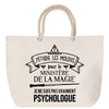 Sac Fête des Mères Mamie Famille Idée Cadeau anniversaire Noël Travail Boulot Métier Départ Retraite Collègue Femme cabas shopping plage