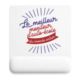 Tapis de souris ergonomique avec repose-poignet, accessoire bureau pour femme et homme, fête des pères, cadeau pas cher, idée cadeau fête des mères, secret santa, départ à la retraite, télétravail et gaming