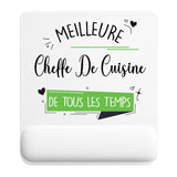 Tapis de souris ergonomique avec repose-poignet, accessoire bureau pour femme et homme, fête des pères, cadeau pas cher, idée cadeau fête des mères, secret santa, départ à la retraite, télétravail et gaming