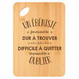 Planche bambou gravée personnalisée homme idée cadeau Fête des Pères apéro 30×20 prénom cuisine plateau fromage anniversaire noel papa papi 