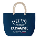 Sac de plage Bleu anse corde Certifiée meilleure Paysagiste
