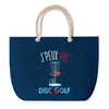 Sac de plage Bleu anse corde J'peux Pas Disc Golf