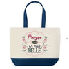 Sac Fête des Mères Mamie Famille Idée Cadeau anniversaire Noël Travail Boulot Métier Départ Retraite Collègue Femme cabas shopping plage