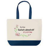 Sac de shopping bleu Assistante Administratif d'exception