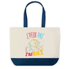 Sac de shopping bleu J'peux pas BMX Dessin Coloré