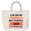 Sac Fête des Mères Mamie Famille Idée Cadeau anniversaire Noël Travail Boulot Métier Départ Retraite Collègue Femme cabas shopping plage