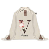Sac à dos avec pochette Viviane Lettre Fleur