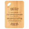 Planche bambou gravée personnalisée femme idée cadeau Fête des Mères apéro 30×20 prénom cuisine plateau fromage anniversaire noel maman mamie