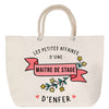 Sac Fête des Mères Mamie Famille Idée Cadeau anniversaire Noël Travail Boulot Métier Départ Retraite Collègue Femme cabas shopping plage