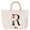 Sac Fête des Mères Mamie Famille Idée Cadeau anniversaire Noël Travail Boulot Métier Départ Retraite Collègue Femme cabas shopping plage