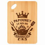Planche bambou gravée personnalisée homme idée cadeau Fête des Pères apéro 30×20 prénom cuisine plateau fromage anniversaire noel papa papi 