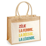 Sac Fête des Mères Mamie MAman Soeur Femme Famille Idée Cadeau anniversaire Noël Travail Boulot Métier Départ Retraite Collègue Femme cabas shopping plage