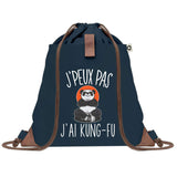 sac a dos bleu coton recycle avec pochette idee cadeau originale pour collegue ami prof ou membre de la famille cadeau mixte noel anniversaire secret santa ou depart au travail sac leger pratique et ecologique design breton moderne
