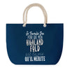 Sac de plage Bleu anse corde Highland Fold Travailler Dur pour mon Chat