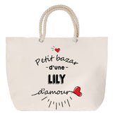 Sac Fête des Mères Mamie Famille Idée Cadeau anniversaire Noël Travail Boulot Métier Départ Retraite Collègue Femme cabas shopping plage
