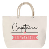 Sac Fête des Mères Mamie Famille Idée Cadeau anniversaire Noël Travail Boulot Métier Départ Retraite Collègue Femme cabas shopping plage