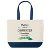 Sac de shopping bleu Merci Charpentier Inoubliable Homme