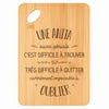 Planche bambou gravée personnalisée femme idée cadeau Fête des Mères apéro 30×20 prénom cuisine plateau fromage anniversaire noel maman mamie