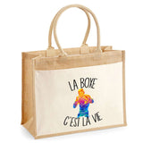 Sac Fête des Mères Mamie Famille Idée Cadeau anniversaire Noël Travail Boulot Métier Départ Retraite Collègue Femme cabas shopping plage Homme Papa Papi Pères Frère