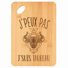 Planche bambou gravée personnalisée femme homme idée cadeau Fête des Mères Fête des Pères apéro papa maman prénom cuisine plateau fromage