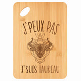 Planche bambou gravée personnalisée femme homme idée cadeau Fête des Mères Fête des Pères apéro papa maman prénom cuisine plateau fromage