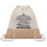 Sac Fête des Pères Papi Papa Cadeau anniversaire Noël Travail Boulot Métier Départ Retraite Collègue Homme cabas shopping plage