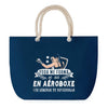 Sac de plage Bleu anse corde Aéroboxe Légende Humour Geek