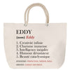 Sac Fête des Mères Mamie Famille Idée Cadeau anniversaire Noël Travail Boulot Métier Départ Retraite Collègue Femme cabas shopping plage