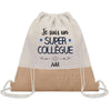 Sac Fête des Pères Papi Papa Cadeau anniversaire Noël Travail Boulot Métier Départ Retraite Collègue Homme cabas shopping plage