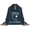 sac a dos bleu coton recycle avec pochette idee cadeau originale pour collegue ami prof ou membre de la famille cadeau mixte noel anniversaire secret santa ou depart au travail sac leger pratique et ecologique design breton moderne