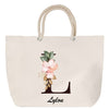 Sac Fête des Mères Mamie Famille Idée Cadeau anniversaire Noël Travail Boulot Métier Départ Retraite Collègue Femme cabas shopping plage