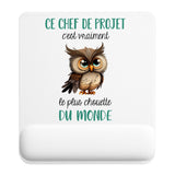 Tapis de souris ergonomique avec repose-poignet, accessoire bureau pour femme et homme, fête des pères, cadeau pas cher, idée cadeau fête des mères, secret santa, départ à la retraite, télétravail et gaming
