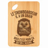 Planche bambou gravée personnalisée homme idée cadeau Fête des Pères apéro 30×20 prénom cuisine plateau fromage anniversaire noel papa papi 