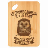 Planche bambou gravée personnalisée homme idée cadeau Fête des Pères apéro 30×20 prénom cuisine plateau fromage anniversaire noel papa papi 