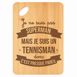 Planche bambou gravée personnalisée homme idée cadeau Fête des Pères apéro 30×20 prénom cuisine plateau fromage anniversaire noel papa papi 