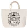 Sac Fête des Mères Mamie Famille Idée Cadeau anniversaire Noël Travail Boulot Métier Départ Retraite Collègue Femme cabas shopping plage
