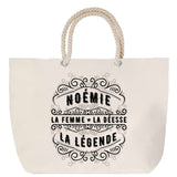 Sac Fête des Mères Mamie Famille Idée Cadeau anniversaire Noël Travail Boulot Métier Départ Retraite Collègue Femme cabas shopping plage
