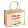Sac Fête des Mères Mamie MAman Soeur Femme Famille Idée Cadeau anniversaire Noël Travail Boulot Métier Départ Retraite Collègue Femme cabas shopping plage
