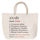 Sac Fête des Mères Mamie Famille Idée Cadeau anniversaire Noël Travail Boulot Métier Départ Retraite Collègue Femme cabas shopping plage