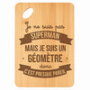Planche bambou gravée personnalisée homme idée cadeau Fête des Pères apéro 30×20 prénom cuisine plateau fromage anniversaire noel papa papi 