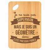 Planche bambou gravée personnalisée homme idée cadeau Fête des Pères apéro 30×20 prénom cuisine plateau fromage anniversaire noel papa papi 