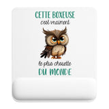 Tapis de souris ergonomique avec repose-poignet, accessoire bureau pour femme et homme, fête des pères, cadeau pas cher, idée cadeau fête des mères, secret santa, départ à la retraite, télétravail et gaming
