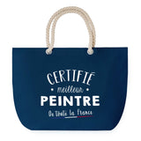 Sac de plage Bleu anse corde Certifié meilleur Peintre
