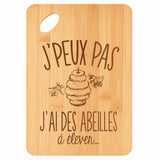 Planche bambou gravée personnalisée femme homme idée cadeau Fête des Mères Fête des Pères apéro papa maman prénom cuisine plateau fromage
