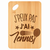 Planche bambou gravée personnalisée femme homme idée cadeau Fête des Mères Fête des Pères apéro papa maman prénom cuisine plateau fromage