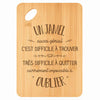 Planche bambou gravée personnalisée homme idée cadeau Fête des Pères apéro 30×20 prénom cuisine plateau fromage anniversaire noel papa papi 