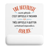 Tapis de souris ergonomique avec repose-poignet, accessoire bureau pour femme et homme, fête des pères, cadeau pas cher, idée cadeau fête des mères, secret santa, départ à la retraite, télétravail et gaming