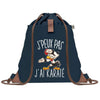 sac a dos bleu coton recycle avec pochette idee cadeau originale pour collegue ami prof ou membre de la famille cadeau mixte noel anniversaire secret santa ou depart au travail sac leger pratique et ecologique design breton moderne
