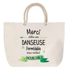Sac Fête des Mères Mamie Famille Idée Cadeau anniversaire Noël Travail Boulot Métier Départ Retraite Collègue Femme cabas shopping plage